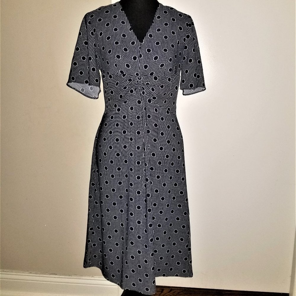 NWT! Loft Blue/White Patterned Dress - 4P